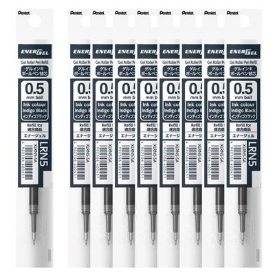 Pentel EnerGel Kugelschreiber Indigo Minen, 0,5 mm, Schwarz, 10er-Pack, XLRN5-SA(10)