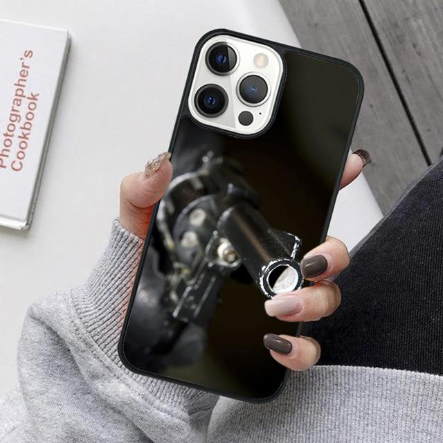Pistol Gun Mobile Phone Cases Cover For iPhone 17 Air 16e 15 14 12 13 11 Pro MAX Apple Plus Coque