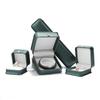 1Pc Leather Jewelry Organizer Wedding Ring Box Pendant Bracelet Necklace Storage Case Gift Packaging Display Box Wholesale
