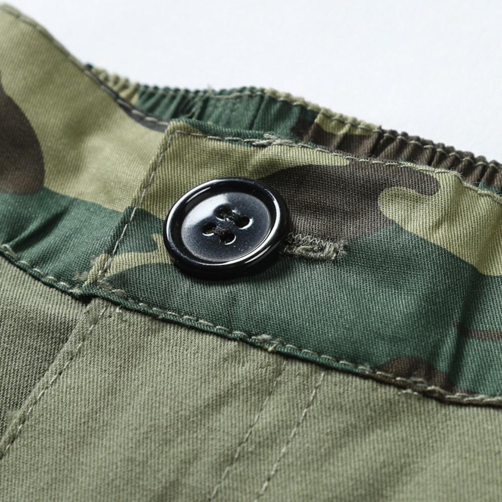 2025 New Men's Outdoor Beach Leisure Multi-pocket Camouflage Patchwork Shorts Fashion Men's Holiday Beach Shorts