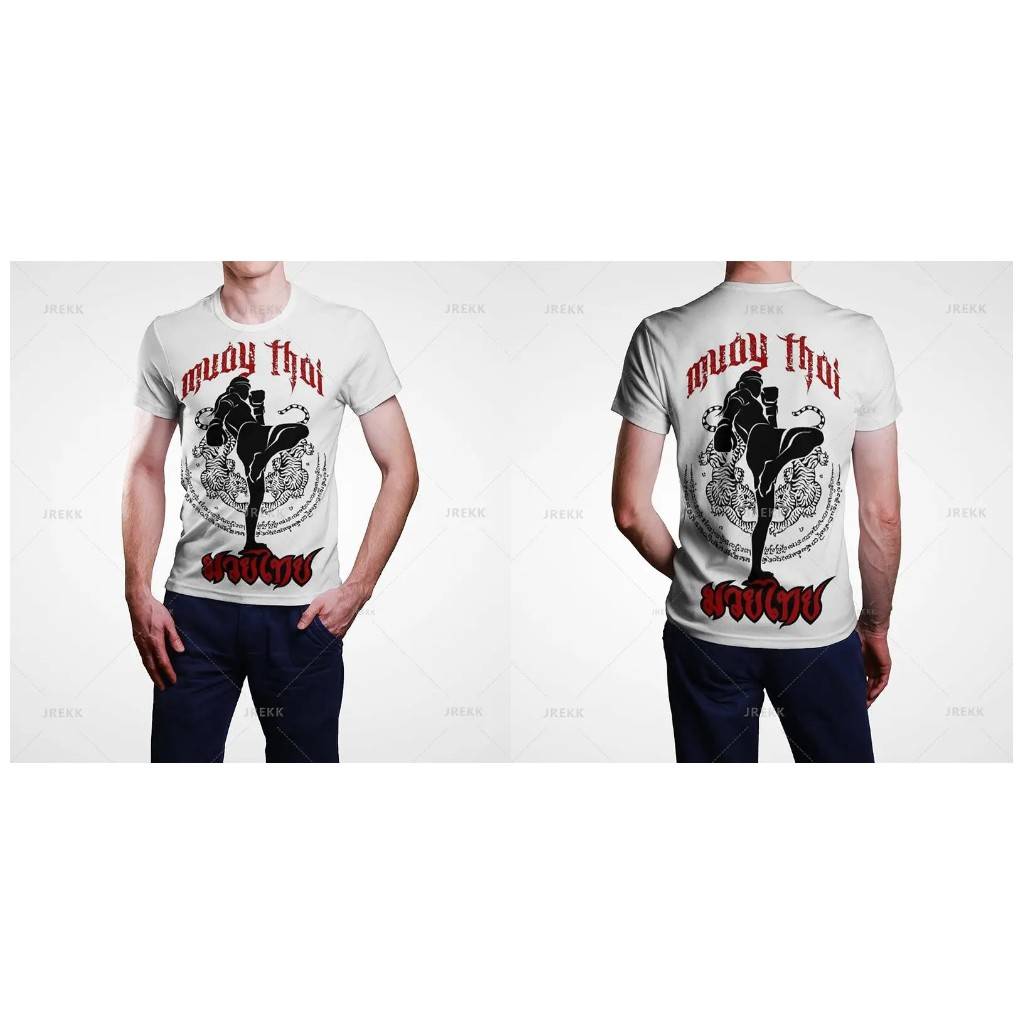 Tiger Muay Thai Kick Boxing T-Shirt 3D Print Unisex Women Men Thai Boxing Sports Gym Kids Streetwear Short Sleeves Quick Dry Round Neck