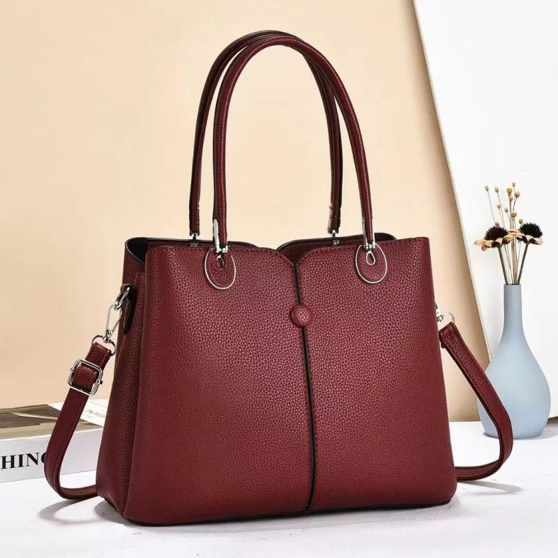 Simple Women's Handbag PU Leather Material Fashionable Shoulder Bag with Large Capacity and Multiple Compartments Suitable for Daily and Holiday Gifts