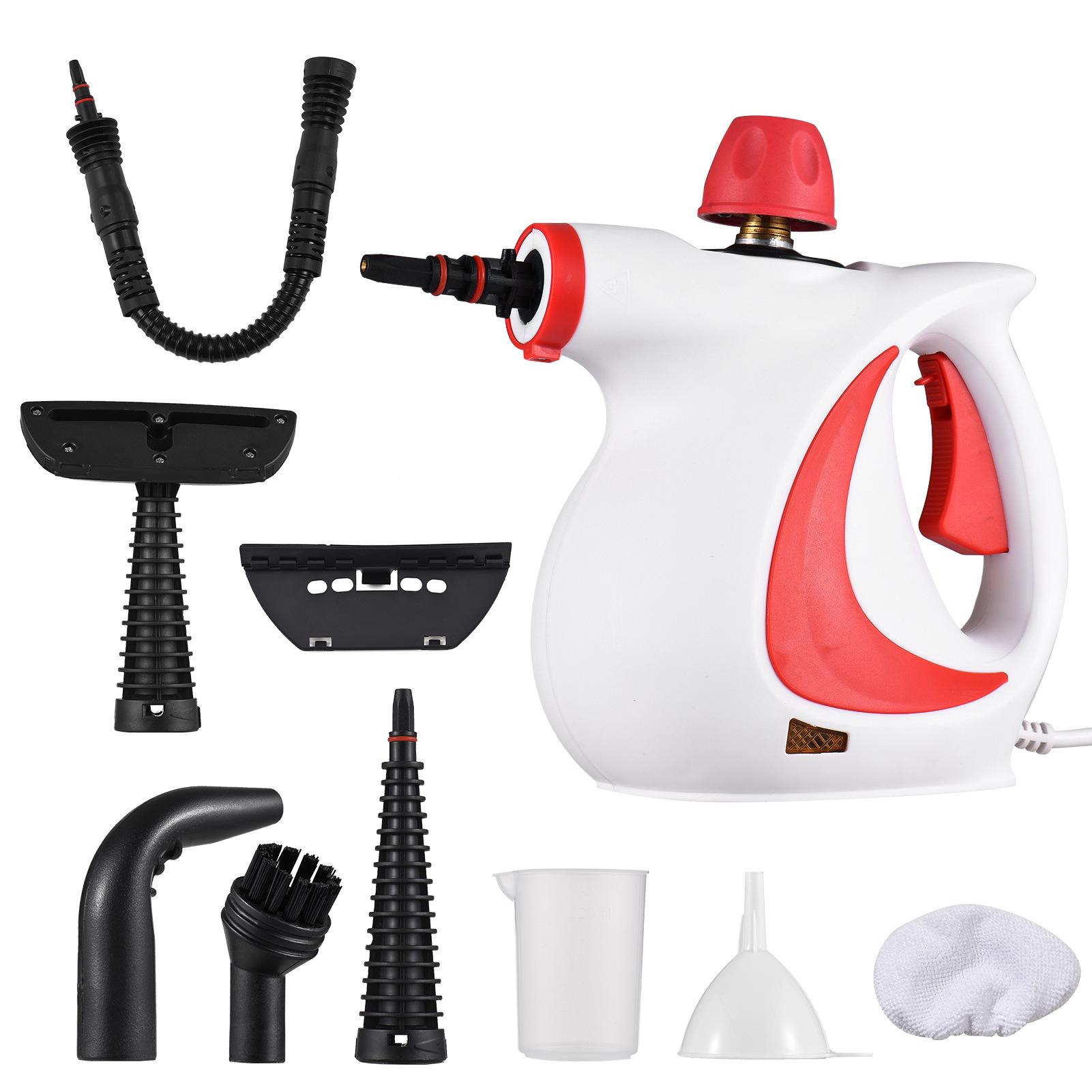 

Pressurized Handheld Steam Cleaner for Home - Portable Multi-purpose High Pressure Deep Multi-surface Cleaning Steamer Machine Eu plug 220V червоний