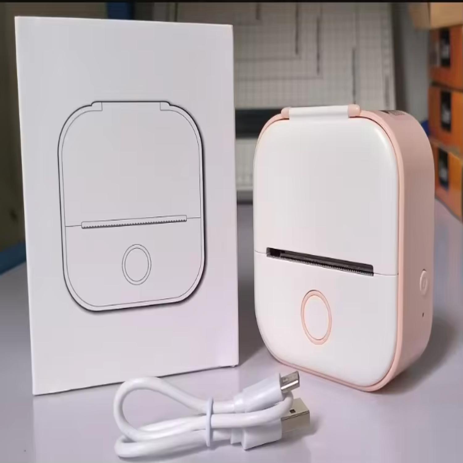 

Новый мини беспроводной термопринтер карманный портативный безчернильный телефонный принтер с Bluetooth мгновенно печатает наклейки Impresora Portá USB розовый