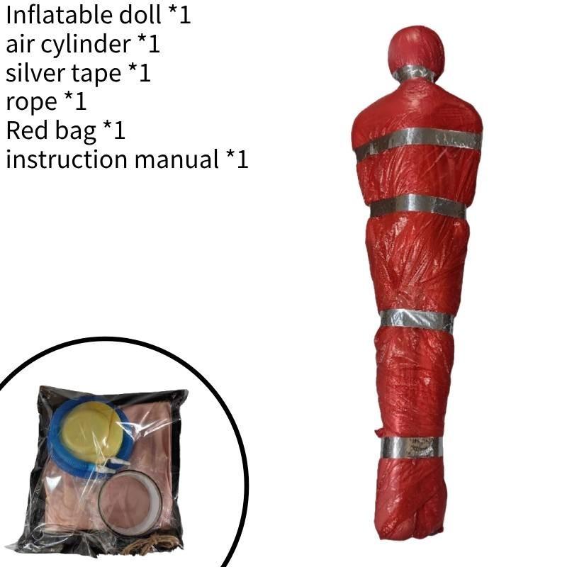

Красный Поддельный Черный Труп Хэллоуин Украшение Мертвая Жертва Реквизит Надувной Пакет красный