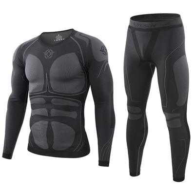 Abbigliamento termico invernale da ciclismo di alta qualità Intimo termico da uomo Intimo da uomo Set da allenamento a compressione