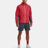 Under Armour Rush Woven Full-Zip Hooded Jacket Men Jackets Red 1377181-638