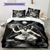 Baphomet Pattern Bedding,Quilt Set Quilt Cover Pillowcase Home Birthday Gift (1 * Duvet Cover + 2 * Pillowcase, Without Core)