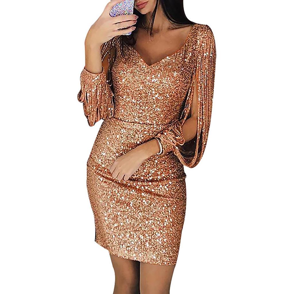 Women Fashion Sexy Solid Color Leeveless Short Sleeve Dress