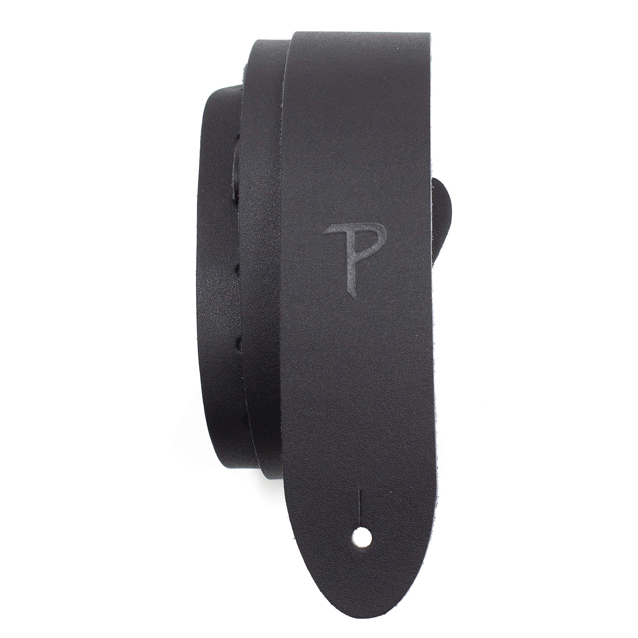 

Basic Leather Guitar Black Perri s Strap, 2-inch, XL, Color