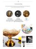 Four Seasons Hand-Painted Crystal Glass Goblet & Egg Cup Set