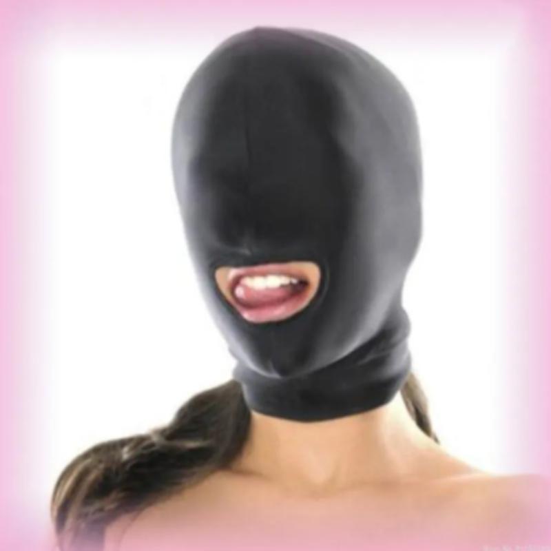 Fetish Slave BDSM Bondage Restraints Sex Mask Mouth Eye Open Head Harness Elasticity Blindfold for Couple New Exotic Accessories