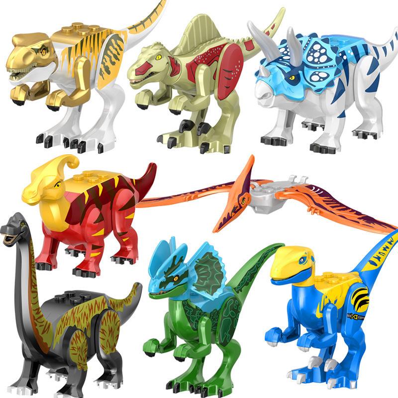 Lumea Dinozaurilor Jurasici Raptor Brutal T-Rex Triceratops Indominus Rex Model Blocuri de Construcție Dino Velociraptor Figurină Cărămizi Jucării