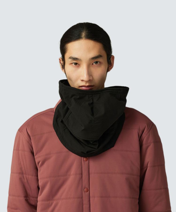 Snow Peak Breathable Insulated Neck Warmer Neck and Black AC-25AU017, Warmer, Snood, Cowl, Men's Women's,
