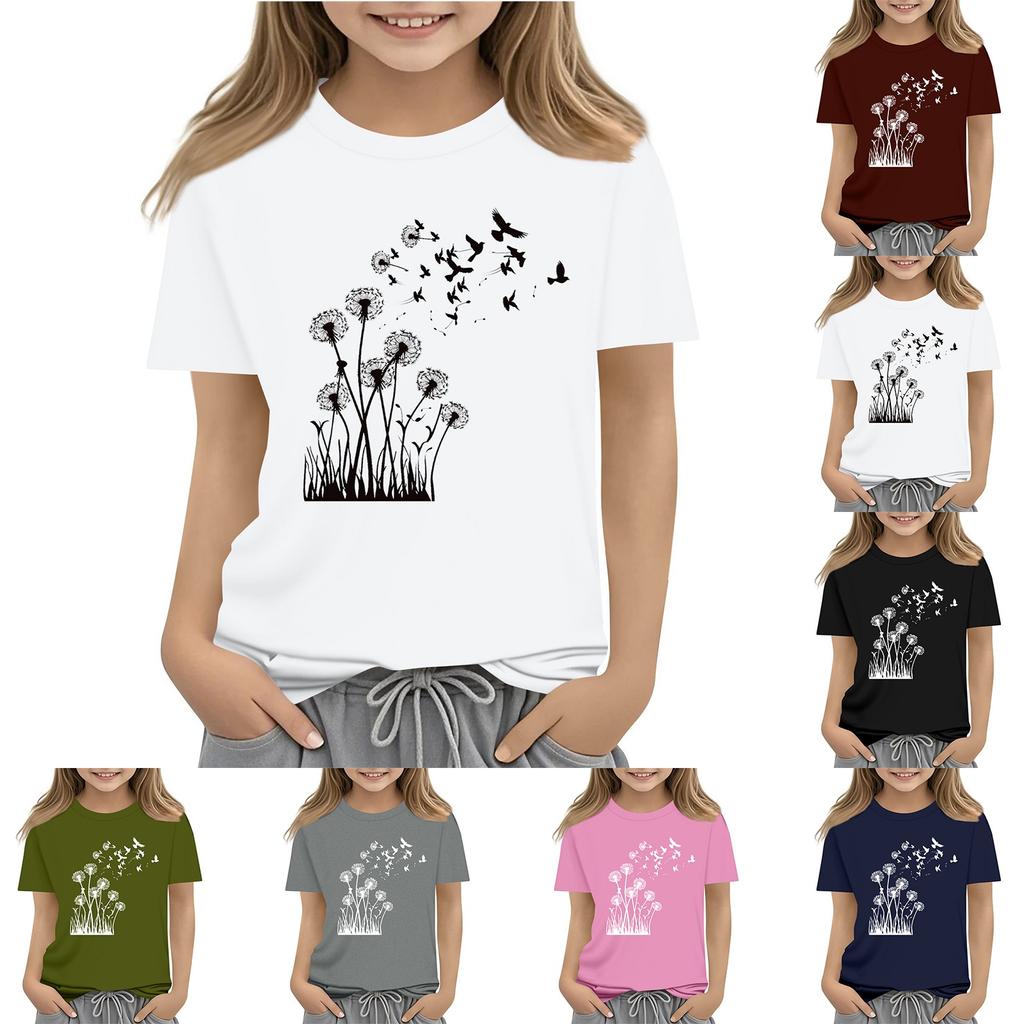 Letní dětské tričko s krátkým rukávem a krátkým rukávem s potiskem Top Base