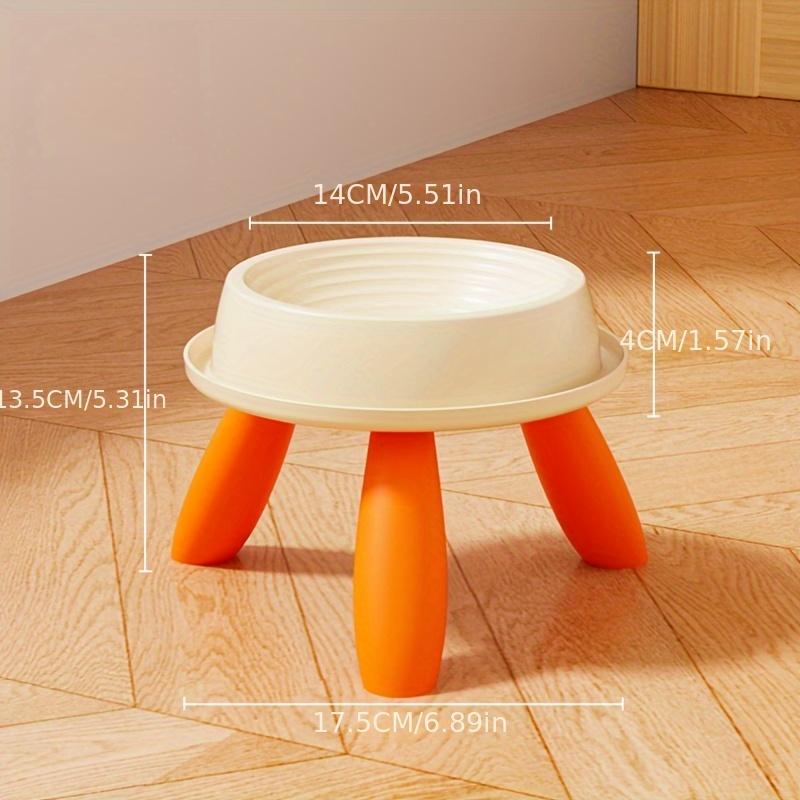 

1 шт. Приподнятая миска для кошек и собак с нескользящими устойчивыми ножками - Эргономичный дизайн на высоком каблуке, Прочная пластиковая миска для домашних животных для снятия напряжения шеи