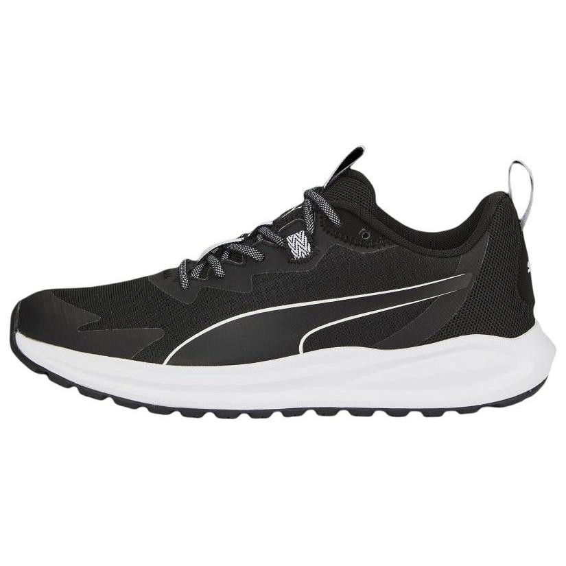 PUMA Twitch Runner Trail  Black White  Men s 376961-05 EU 35.5