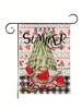 Home Party Outdoor Decoration Supplies Summer Fruit Watermelon Popsicle Garden Flag Outdoor Patio Decoration 1 Pc (Flag Only)
