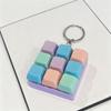 Cute Pastel Keyboard Fidget Keychain Clickable Buttons Fun Stress Relief Toy Ideal Holiday Gift for Kids Adults Office Staff