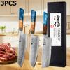 WXCOO Japanese Kiritsuke Chef Knife Damascus Steel Santoku Knife VG10 Fruit Paring Kitchen Utility Knife Kitchen Accessories