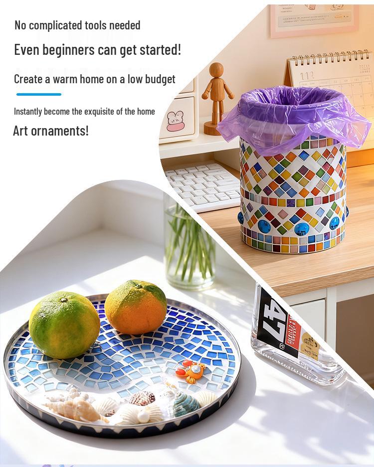 1kg Mosaic Iridescent Crystal Glass for DIY Children’s Handicrafts