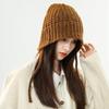 Autumn and winter new versatile straps knitted hat women's warm and cold ear protection hat shows the face small fashion wool hat