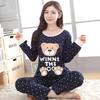 Long-sleeved Pajamas Trousers Large Size Cute Cartoon Pajamas Home Service Suit