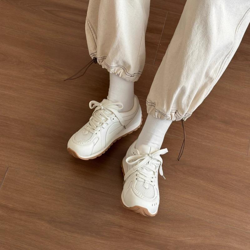 Spring and Autumn New Color Matching Little White Shoes Mesh Sports Running Casual Sports Shoes Women