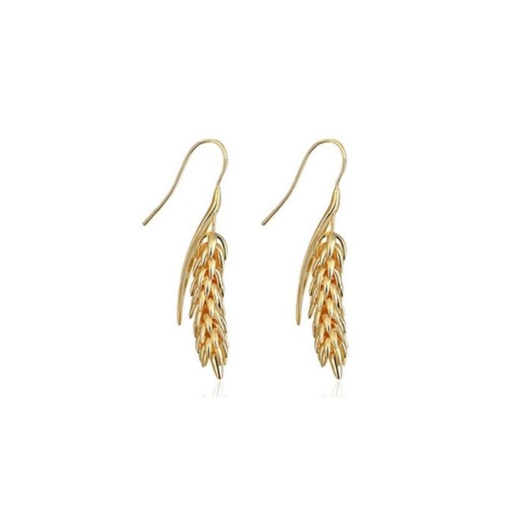 Wheat Ear Stainless Steel  Earrings Copper Earrings of Wheat Ears Personal Statement Jewelry  Women