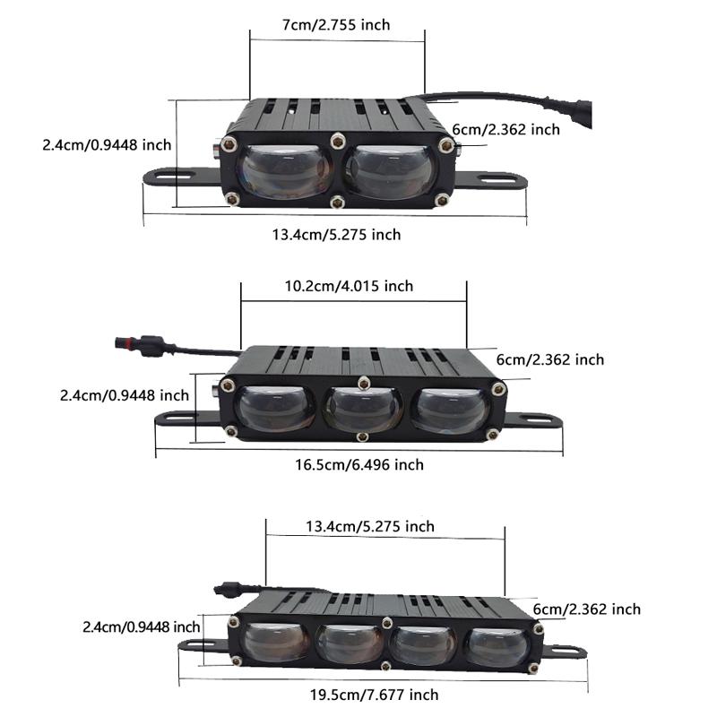 Car Grille Light, Motorcycle Auxiliary Driving Light, Auto Work Light LED Bar Truck Off-road Vehicle 4x4 High Brightness Lights