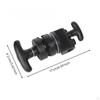 Swivel Clamp with V-Grooves Adjustable Camera Accessory Compact Mount for