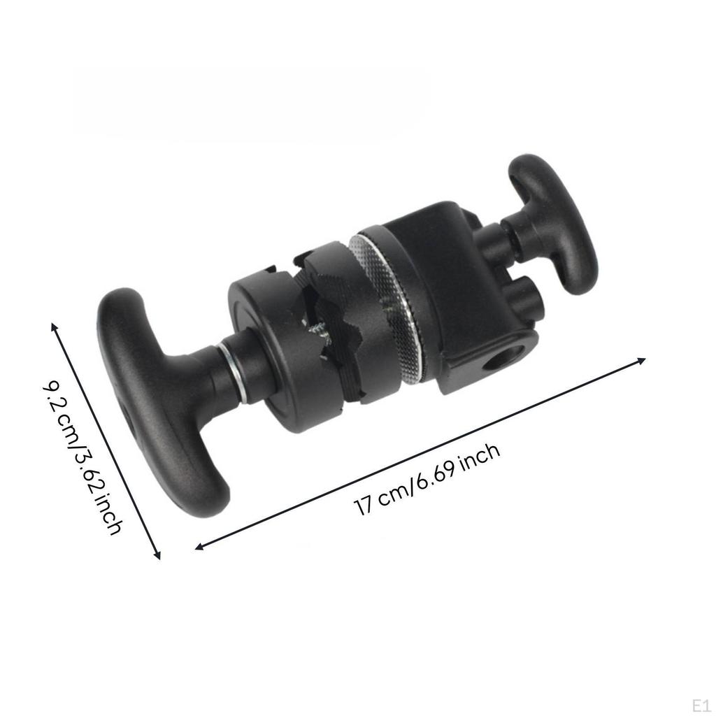 Swivel Clamp with V-Grooves Adjustable Camera Accessory Compact Mount for