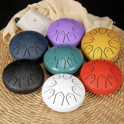 Yousheng Bahçe Dış Mekan Yağmur Davulu 4 İnç 8 Nota Çelik Dil Davulu Meditasyon Yağmur Çanı Müzik Aletleri Mini El Pan Davulları Çakra Yogası İçin