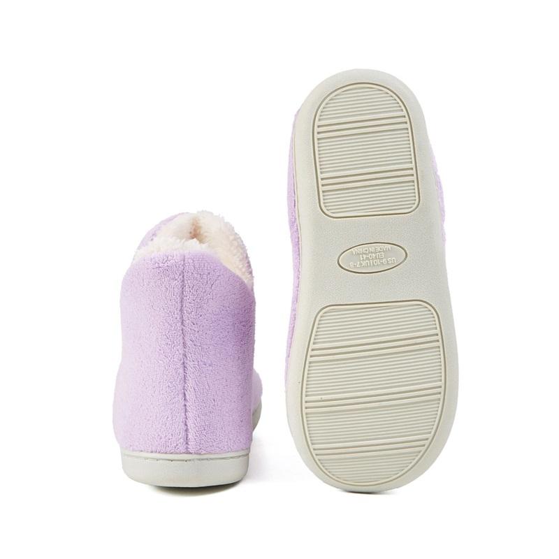 Winter Home Soft Thick Soled Warm High Top Tube With Plush Cotton Shoes