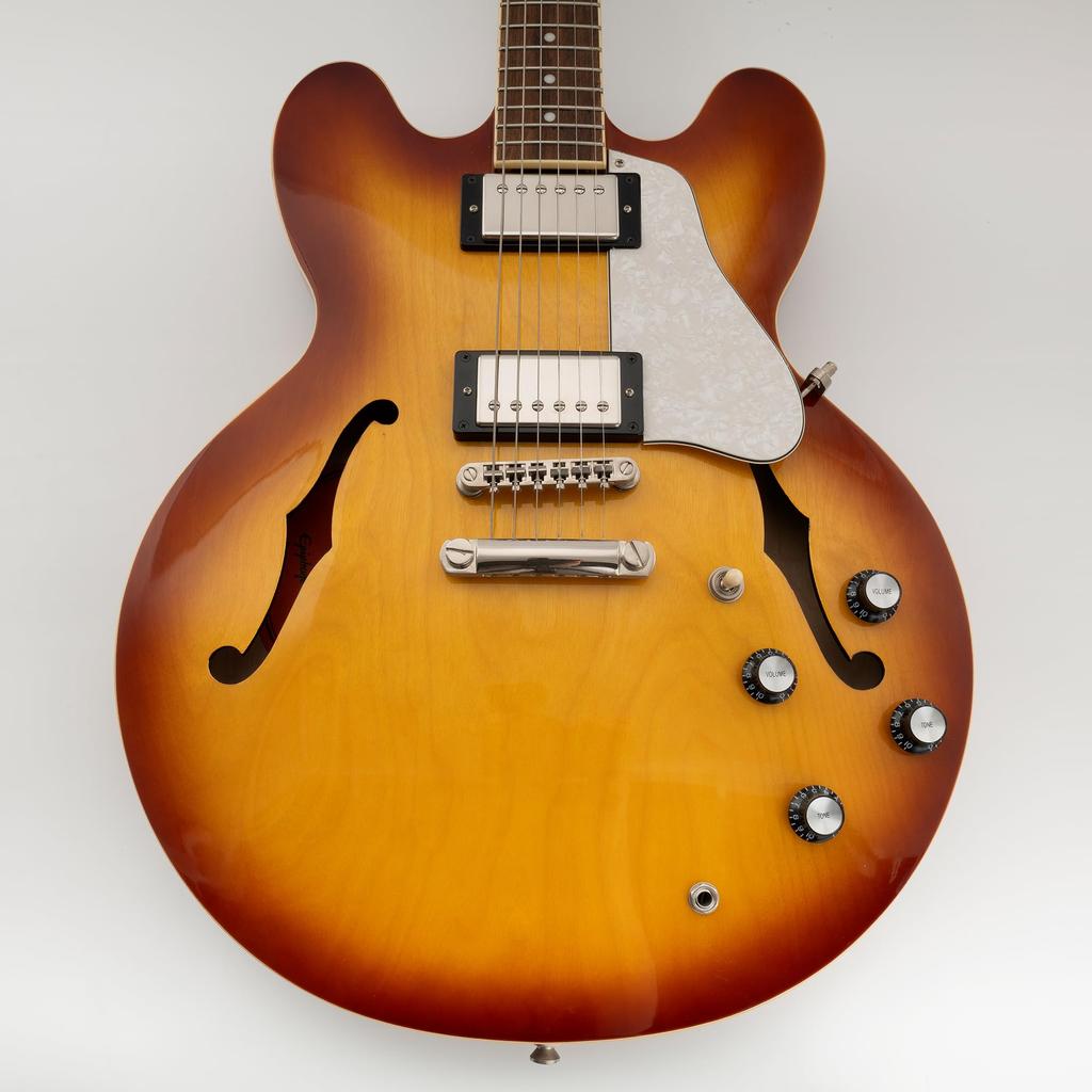 Musiclily Pro 4-Piece Aged White Pearl 1-Hole Guitar Pickguard for EPI ES-335 Electric Guitar (Made in China)