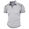 New Summer Men's Short-sleeved Polo Shirt Men's Colour Blocking Lapel Polo Shirt Men's Body Shirt