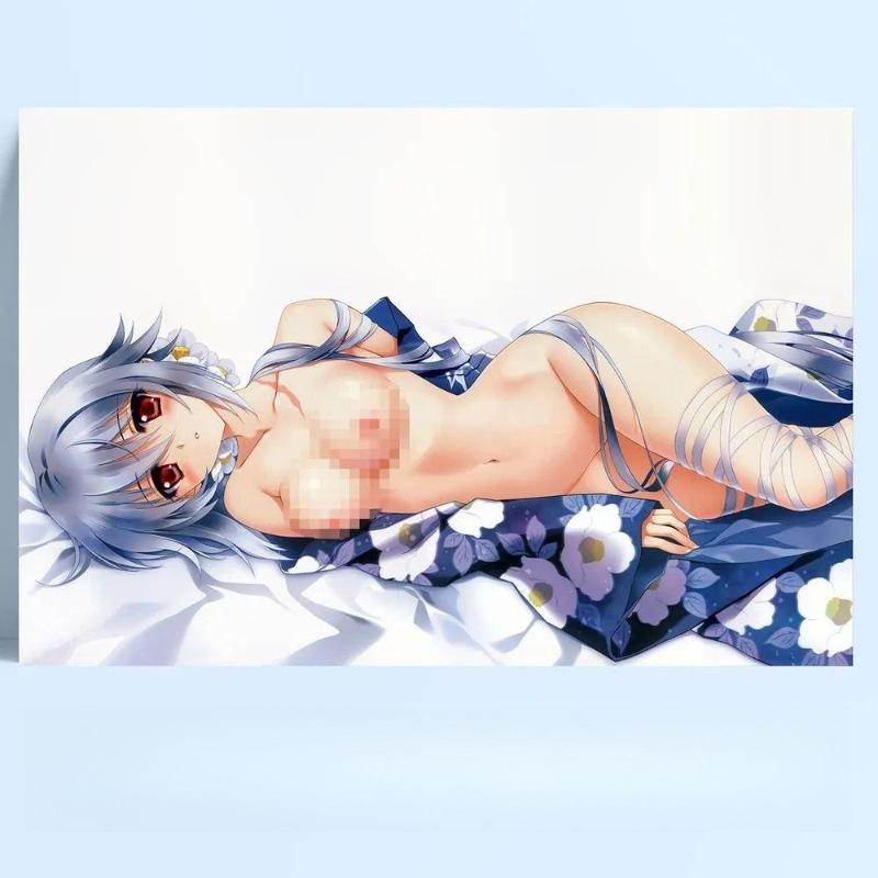 Anime 18+ Erotic Metal Poster 30x20cm, Mature Art Wall Decor