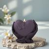 Heart Shape Silicone Candle Molds for Epoxy Resin Candle Soap Holding Heart In Hand Silicone Molds for Gypsum Decoration
