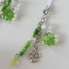Grass Leaf Bead Pendant Phone Charm Hangings Rope Sweet Phone Chain Strap Bag Decoration Lanyard Keychain Accessory