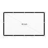 80-inch Portable HD Projector Screen 16 9 Projection Screen Foldable Thick Durable for Outdoor Home Theater