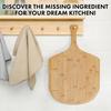 Durable Wooden Pizza Paddle Nonstick Cheese Serving Tray Bamboo Pizza Cutting Board  Bread