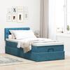 Maison Exclusive - Cadre de lit ottoman avec matelas bleu foncé 100x200 cm velours