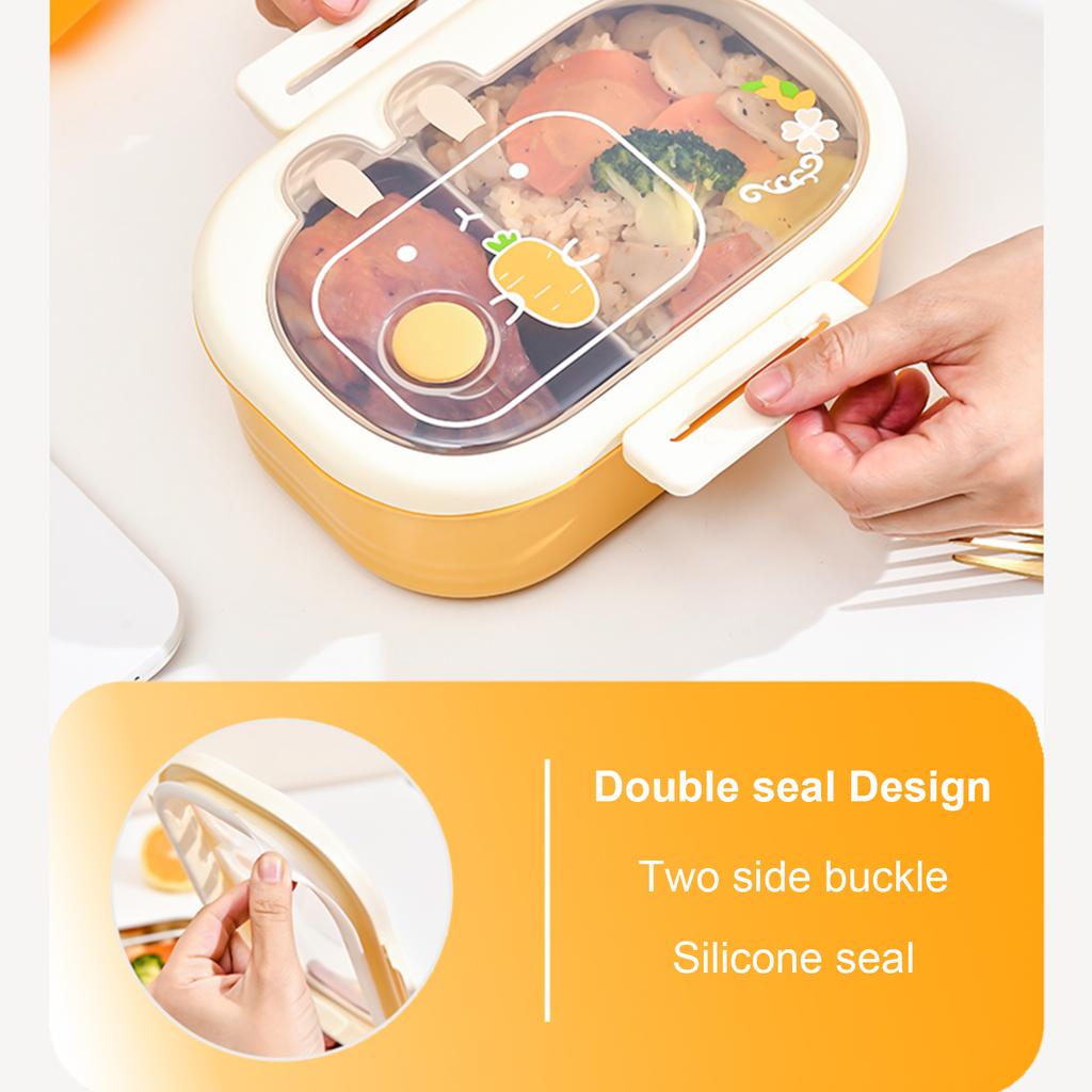 Convenient Food Container Insulated Bentos Storage Box with Dividers Convenient Lunch Box for Outdoor and Travel Use