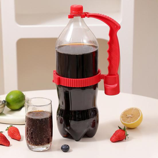 Yousheng Beverage Handle with Bottle Opener Adjustable Bottled Drink Carrier Grip Pouring Handle Reusable Cola Soda Water Bottle Plastic Grab Handle
