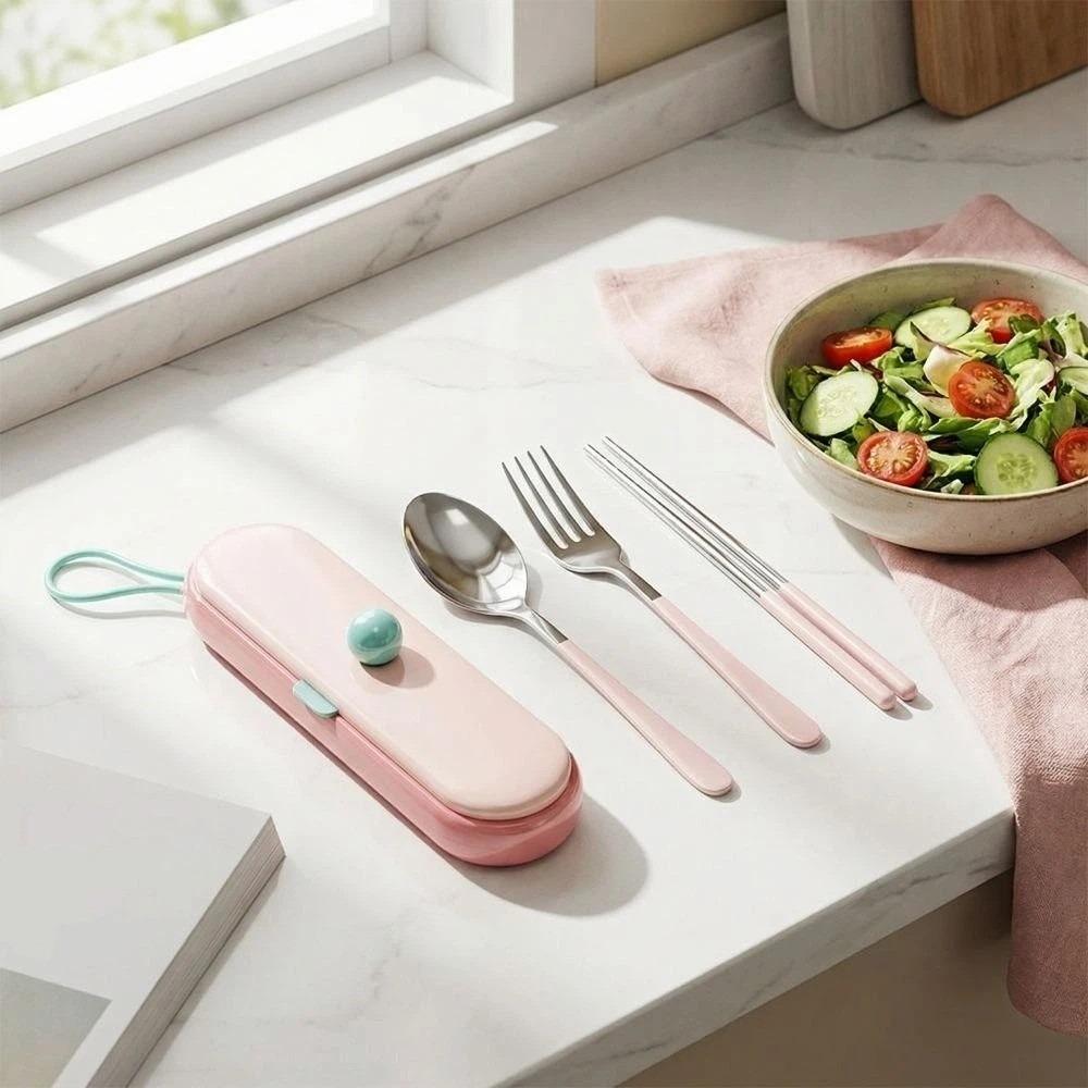 304 Stainless Steel Cutlery Durable Reusable Utensils Travel Cutlery Office Lunch