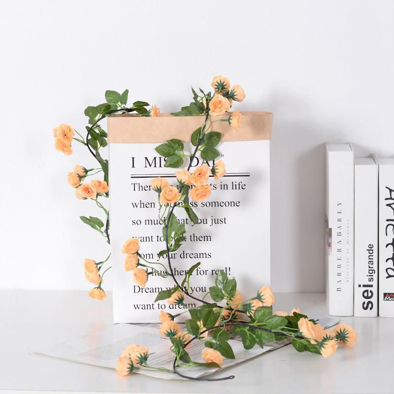 Simulated Rose Winter Jasmine Cherry Blossom Artificial Vine Decoration For