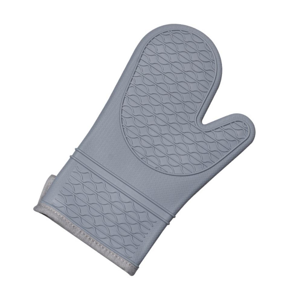 Silicone Heat Resistant Mitts Non-Slip Grip BBQ Gloves Food Grade Kitchen Potholder  Household