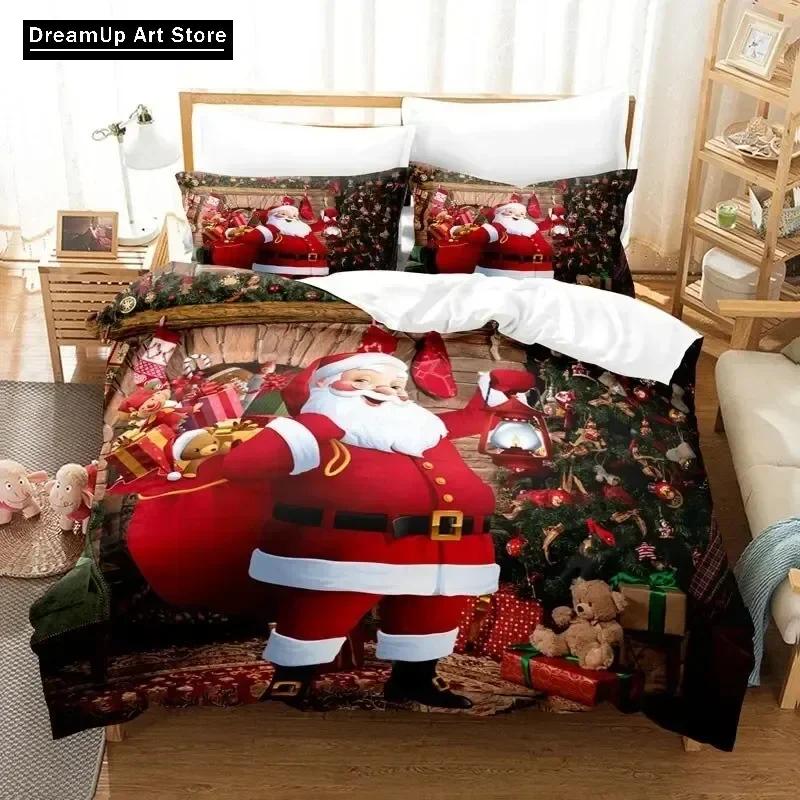 3D Printed Christmas Bedding Set Duvet Cover Bedroom Comforter Covers Single Twin King Size Quilt Cover Home