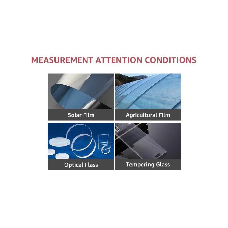 3-IN-1 Handheld Window Tint Transmission Meter VL/UV/IR Transmittance Meter Car Glass Solar Film Tester Type-C Charge