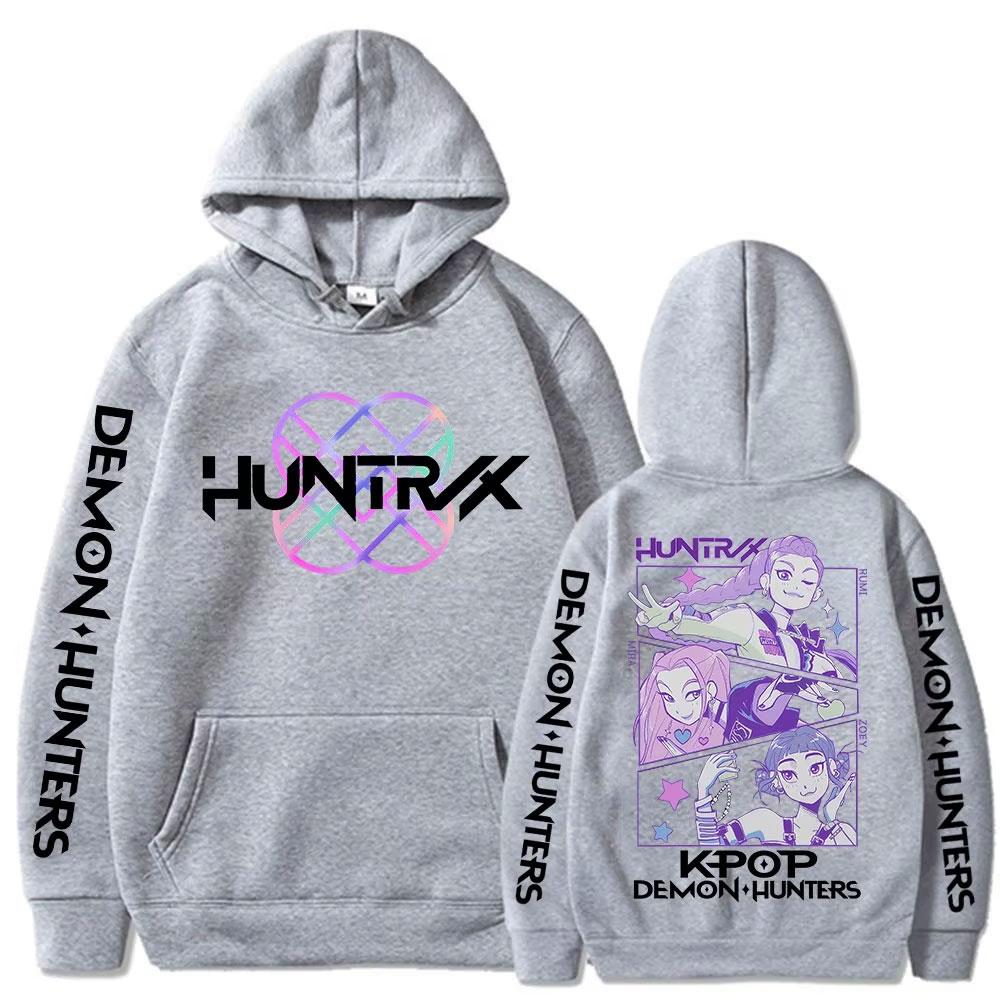 KPop Demon Hunters Movie Rumi Mira Zoey Hoodies Fashion Hip Hop Hooded Sweatshirts Men Women Clothing Casual Oversized Pullovers